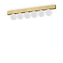 ceiling luminaire PING PONG IP20, brushed brass 