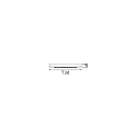 Ideal Lux Marquesina LINEAR ALL IN 4 veces, angular, con tapa, negro mate