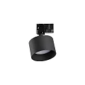 Foco trifásico SPIKE TR 3-PHASE GX53 plano, redondo, ajustable GX53 IP20, negro 