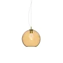 Luminaria colgante NEMO D30 E27 IP20, color ámbar 
