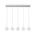 Luminaria colgante DIAMOND  de 5 llamas IP20, cromo 