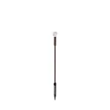 Luminaria con pincho de tierra TWIGGY SPHERE H65 IP65, marrón café 