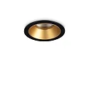 Luminaria empotrable para techos GAME TRIM ROUND 58MM redondo, rígido, UGR < 19, conmutable IP40/IP20, dorado, negro 