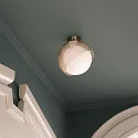 Ideal Lux Luminaria de techo BLOOM D22 con portalámpara E27 IP20, latón
