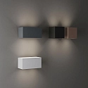Ideal Lux Luminaria de pared para exteriores ATOM UP/DOWN 20CM Arriba-Abajo, angular, ajustable IP54, gris 