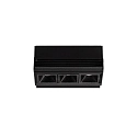 recessed downlight LIKA FI TRIMLESS D10 3 flames, flush, on/off, UGR < 16 IP20, glossy, black 