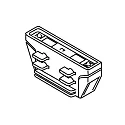 Conector longitudinal trifásico CLASSIC, brillante, blanco
