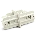 3-phase CLASSIC - straight connector for power tracks, isolated, white