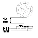 ISOLED Lámpara LED G4 G4 3W 310lm 3000K 120° CRI >80 
