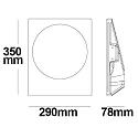ISOLED Luminaria empotrable GU10 IP20, blanco