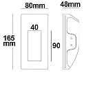 ISOLED Luminaria empotrable G4 IP20, blanco