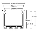 ISOLED Perfil WING20, aluminio