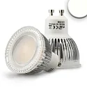 LED spot from diffuse glass, GU10, 6W, 120°, neutral white