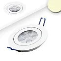 Luminaria empotrable giratorio, regulable IP40, blanco regulable 16W 1050lm 2700K 72° 72° CRI 80-89