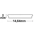 ISOLED Perfil SURF12 HIDDEN, aluminio