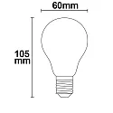 ISOLED Filamento luminoso en forma estándar regulable E27 5,5W 550lm 2700K 360° CRI 80-89 regulable