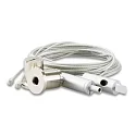 Accessory for cable sluice TUNNEL - suspension system with steel wire rope, 150cm, silver
