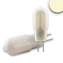 Pin based LED lamp 12SMD, G4, 12V AC / DC, 12W 2700K 100lm 300°, matted, not dimmable