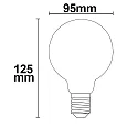 ISOLED Lámpara Globe E27 8W 750lm 2700K 360° CRI 80-89 regulable