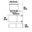 ISOLED LED module Spot SUNSET „GU10“, 10W 2000-3000K 620lm 45°, CRI99, external transformer, dim-to-warm, white