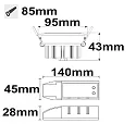 ISOLED Luminaria empotrable SUNSET Dim-To-Warm IP40, blanco regulable 15W 1000lm 2200-3100K 45° 45° CRI >95