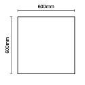 ISOLED LED panel frameless, dimmable 50W 4700lm 2700K 120° 120° CRI 80