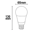 ISOLED LED retrofit G60, Ø 6.5cm / length 13cm, E27, 15W 2700K 1500lm 240°, not dimmable, matt / white