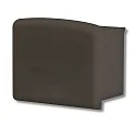 Accessory for profile SURF12 BORDERLESS with COVER3 - endcap (1 pc.), PVC, EC10B, black, closed