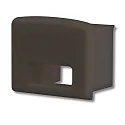 Accessory for profile SURF12 BORDERLESS with COVER3 - endcap (1 pc.), PVC, EC11B, black, with cable opening