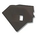 Accessory for profile CORNER11 - endcap (1 pc.), EC42B, black, with cable opening