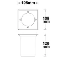 Outdoor in-ground spot for GU10, IP67, walkable, aluminium, excl. lamps