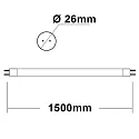 ISOLED Tubo LED T8 NANO+ G13 22,8W 3200lm 6000K 300° CRI >80 