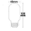 ISOLED Filamento de alumbrado decorativo VINTAGE LINE T45 TUBE claro E27 8W 600lm 2200K 360° CRI 80-89 regulable