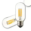 LED tube shape filament T45, E27, 8W 4000K 900lm 360°, dimmable, clear
