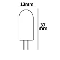 ISOLED Lámpara LED G4 G4 2W 120lm 3000K 360° CRI 80-89 