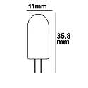 ISOLED Lámpara LED G4 G4 2W 120lm 4000K 360° CRI 80-89 