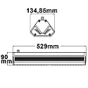 ISOLED Proyector de naves potente LN asimétrico, regulable IP65, aluminio regulable