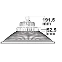 ISOLED Proyector de naves potente FL IP65, aluminio, negro regulable