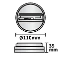 ISOLED Monotrack surface mount adapter for 1-phase track spots, white