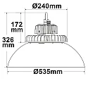 ISOLED Proyector de naves potente FL regulable IP65, aluminio, negro regulable