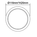 ISOLED LED downlight Flex 8W, IP52, UGR<19, suitable for offices, DA 5-10cm, not dimmable, white, 8W 3000K 700lm 120°