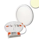 LED downlight Flex 15W, IP52, UGR<19, suitable for offices, DA 5-16cm, not dimmable, white, 15W 3000K 1300lm 120°