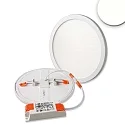 LED downlight Flex 15W, IP52, UGR<19, suitable for offices, DA 5-16cm, not dimmable, white, 15W 4000K 1300lm 120°