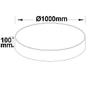 ISOLED LED ceiling luminaire, Ø 100cm, 160W, ColorSwitch 3000|3500|4000K 12350lm 120°, dimmable, white