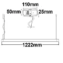 ISOLED Luminaria colgante FRAME CCT Switch IP40, mate, negro 