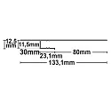 ISOLED Perfil de construcción en seco SCHATTENFUGE 80