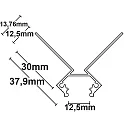 ISOLED Perfil de construcción en seco, aluminio