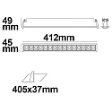 ISOLED recessed luminaire Raster Line IP20, dimmable 30W 1950lm 3000K 30° 30° CRI >90