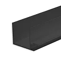 Perfil de construcción en seco SCHATTENFUGE 8, negro, anodizado