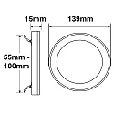 Luminaria de superficie / empotrada Slim Flex IP44, blanco 